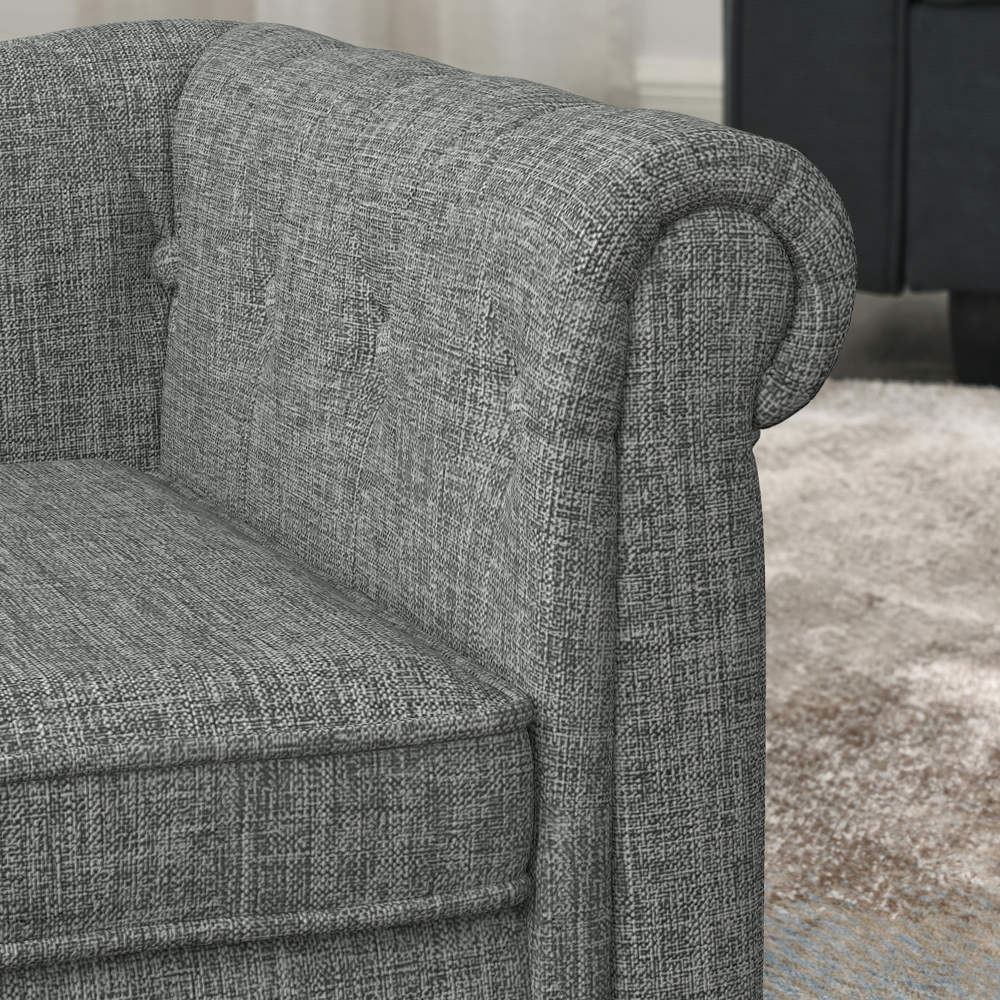Elegant Rectangular Pet Bed For Small And Medium-sized Dogs, Durable Elevated Dog Sofa Bed, Comfortable Dog Sofa, Modern And Fashionable Linen Fabric Dog Sofa-Light Grey — image 3