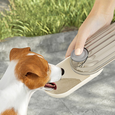 2 In 1 Pet Water Cup Segment Design Green Dog Walking Portable Drinking Cup Dog Feeding Supplies Pet Supplies Dog Walking Water — image 2