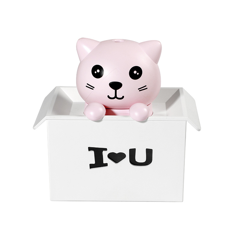 New Creative Explosion Cat Humidifier Home Custom Desktop USB Aromatherapy Negative Ion Air Purifier Atomizer — image 5