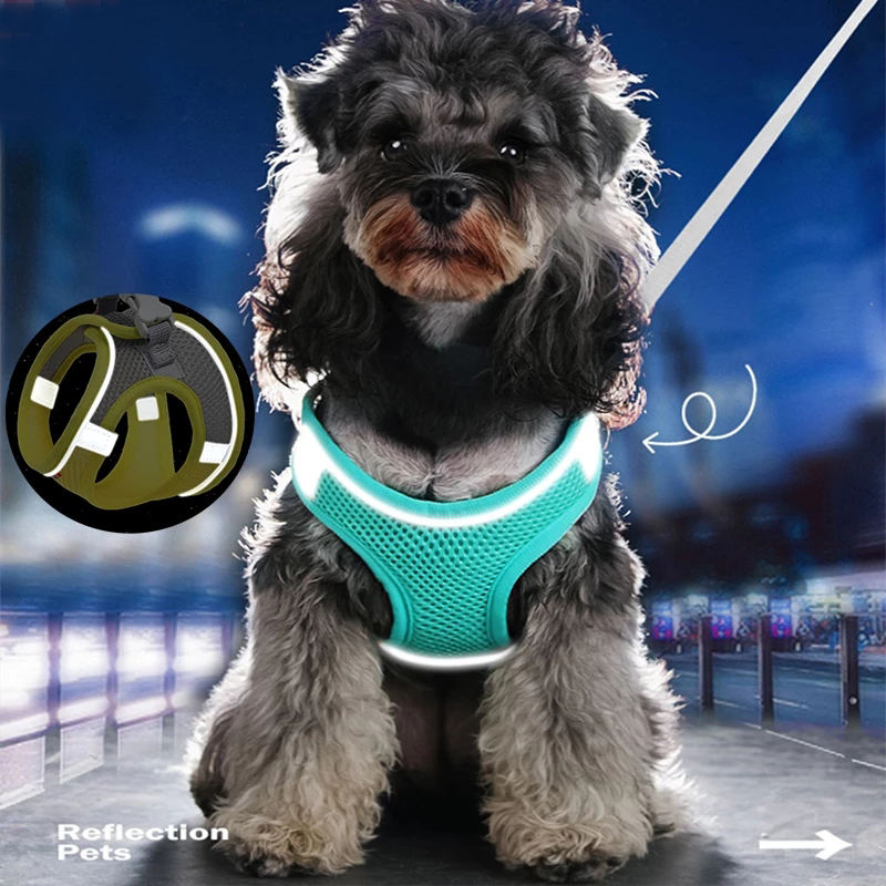 Colete Reflectivo Oxford No Tira, Suave, Respirable, Malla con Amortiguación, Arnés para Perro No Tira, Set para Perrito Adorable — imagen 1