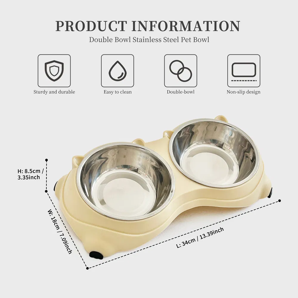 Macaron Rosa - Tazas de Aluminio Inoxidable Doble, 600ml Cada Una, Anti-Slip, Lavables en Lavavajillas para Pequeños-Medios Animales — imagen 9