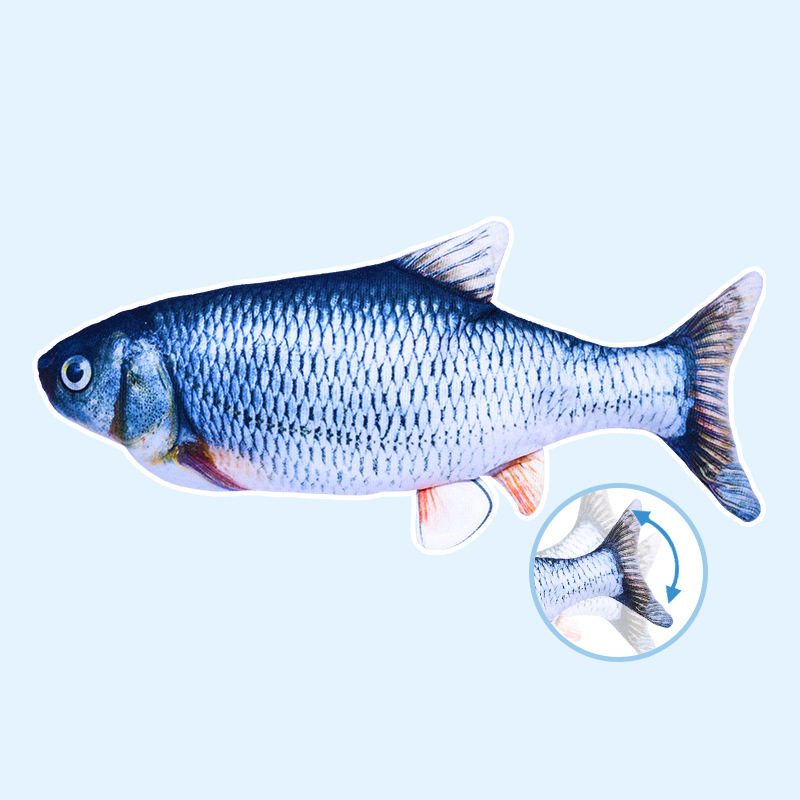 Electric Fish Will Jump, Simulating Fish Glow, Charging, Rocking Fish, Playing Cat Pet Toy — image 17