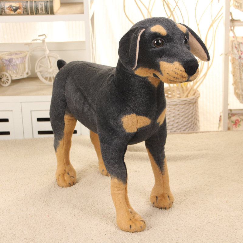 Black Dog Simulation Doll Plush Toys — image 1