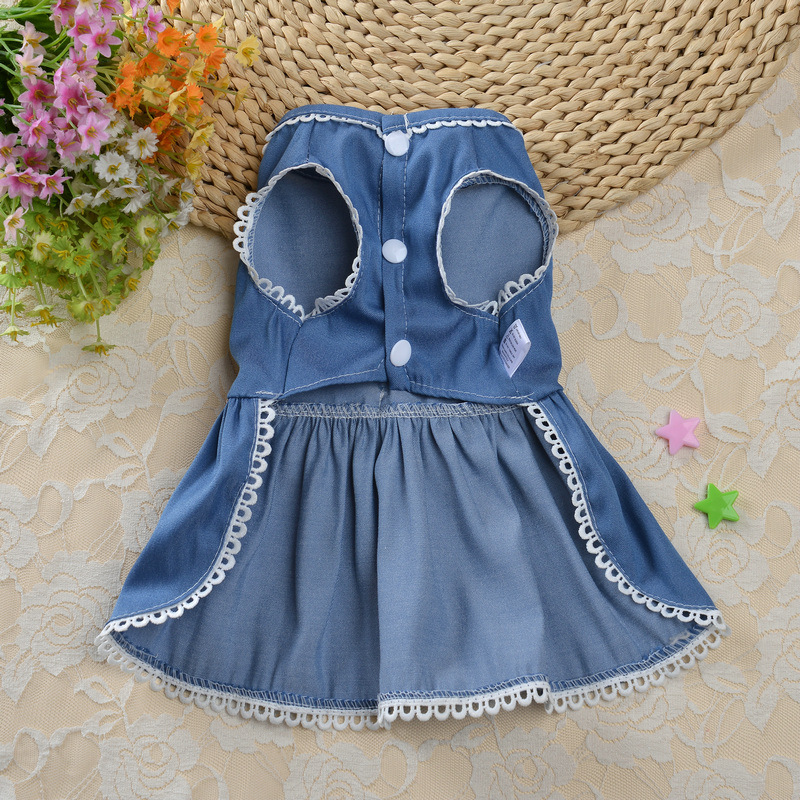 Cowboy Princess Skirt Teddy Dog Clothes Spring Autumn Pet Spring Clothes Summer Thin Section Schnauzer Bichon — image 5