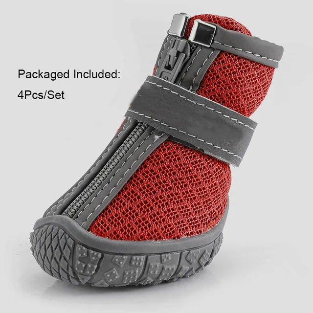 Zapatillas Respirables para Perros Pequeños Anti-Slip Zapatos de Verano con Reflejos para Chihuahuas Zapatos de Goma — imagen 12