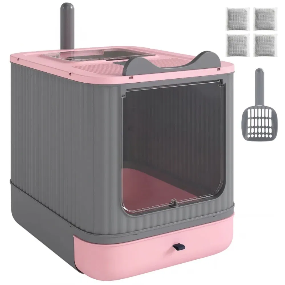 Cat Litter Box with Adjustable Front 17.5 Inches X 13.6 Inches X 15.9 Inches — image 7