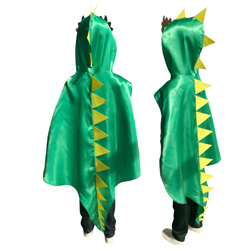 Halloween Kids Costume Children's Performance Outfit Animal Set Dinosaur Cape Costume Accessories — image 3