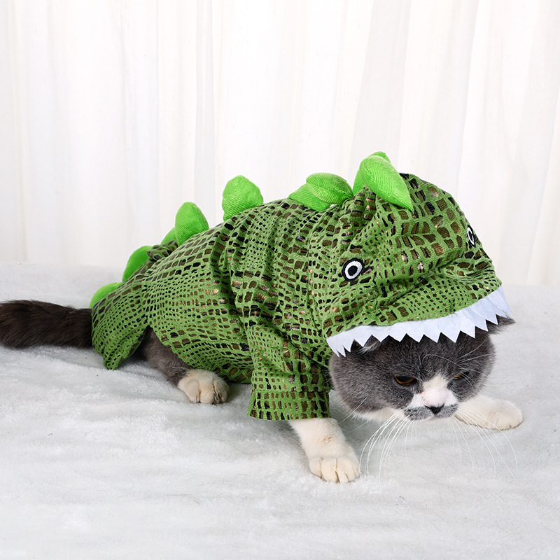 New Halloween Dog Crocodile Models Transforming Clothes Christmas Weird Pet Costumes Puppy Clothes — image 2