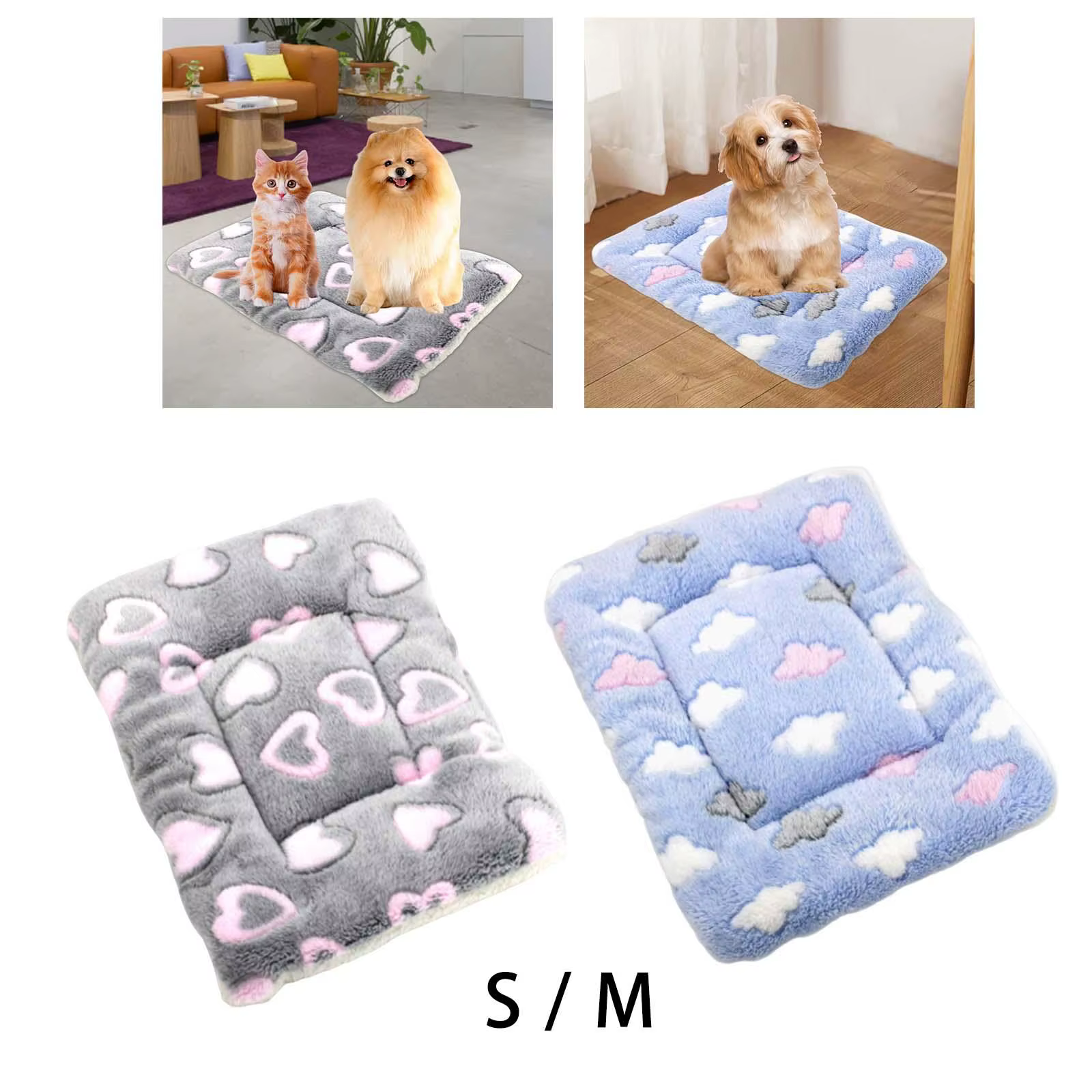 Dog Bed Mat Cat Bed Mat, Pet Bed Mat, Heated Fleece Blanket, Pet Mat — image 3