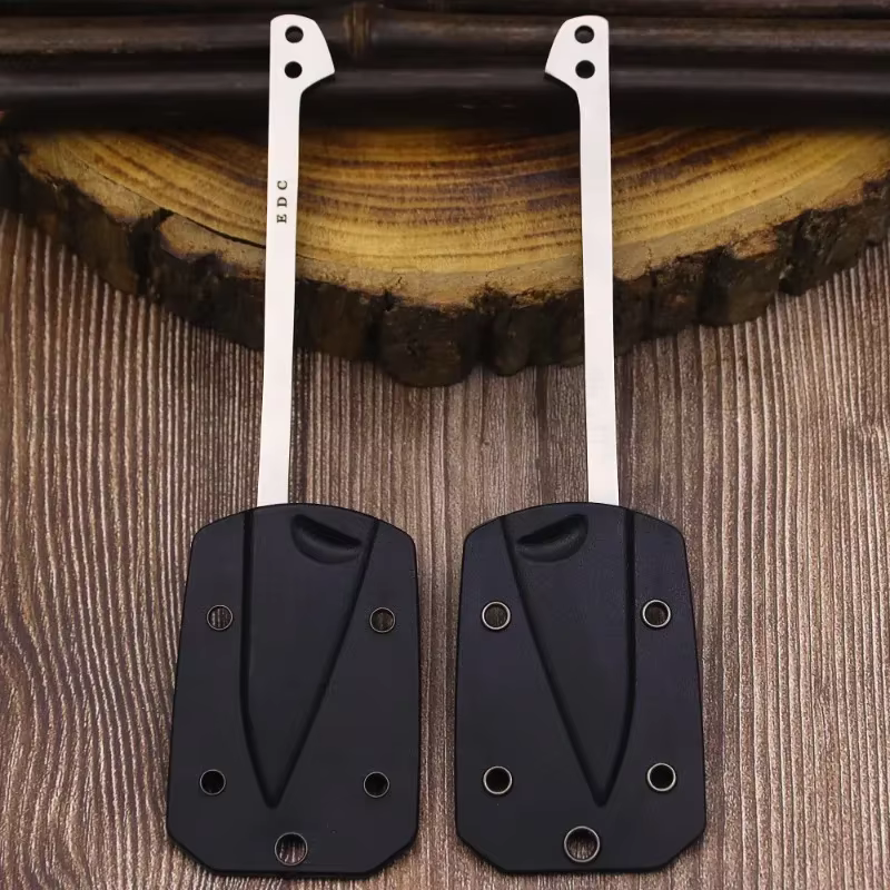 New Pocket knife, foutdoors ishing knife 440c one-piece steel hunting knife +K sheath, EDC camping tool knife — image 6