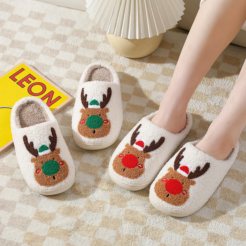 Zapatos de Navidad Botas para Casa Suaves y Acogedores Calzado para Dormitorio con Totém — imagen 6