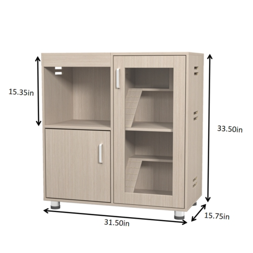Caja para Conejos de 4 Niveles, Caja para Hamsters de Madera con Almacenes — imagen 9