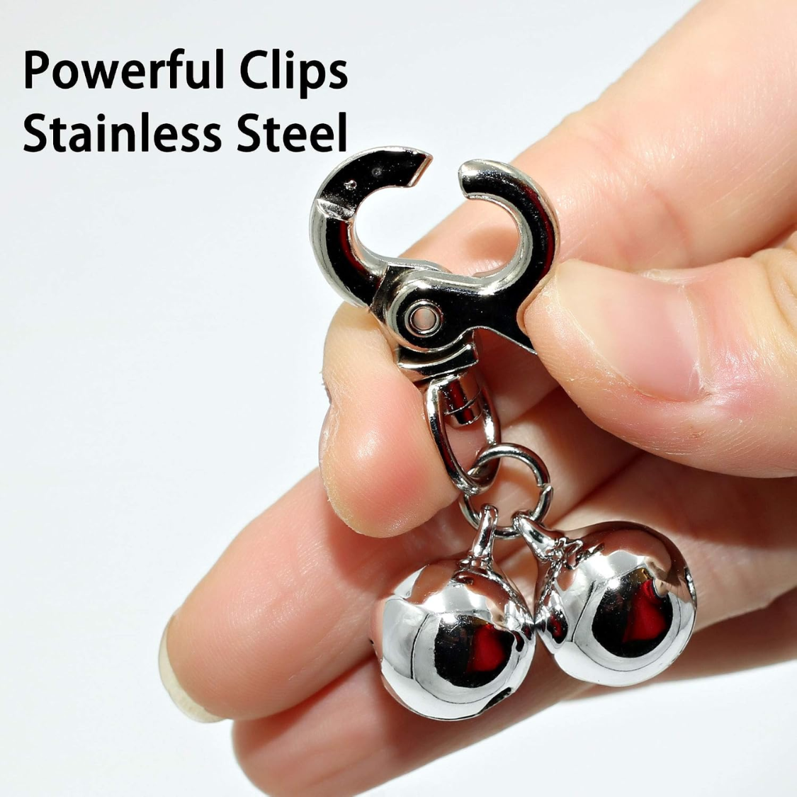Bells For Dog Collars 2 Pack Stainless Steel Bell Necklace For Dogs Cat — image 3