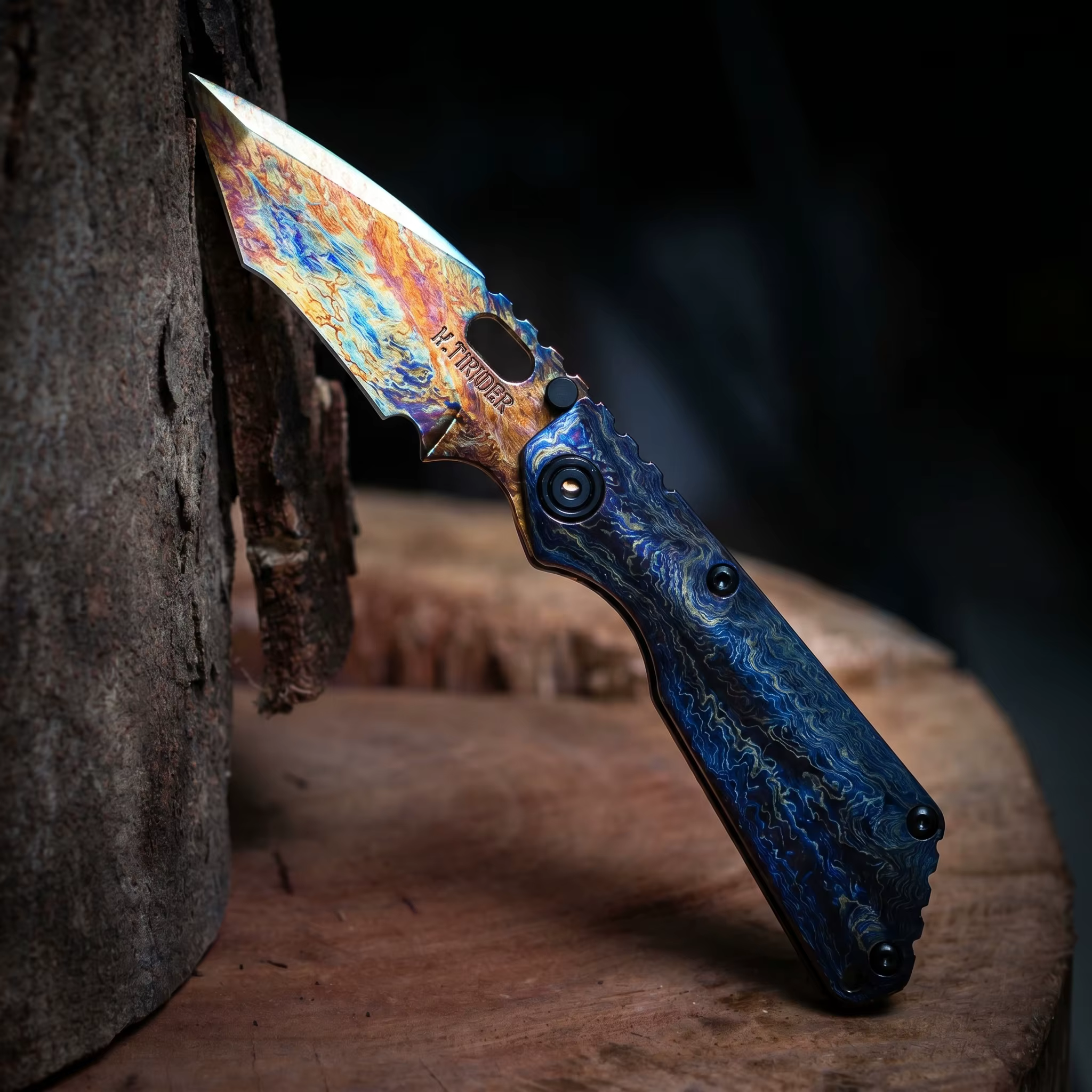 Strider Tank M390 Heat-Treated Folding Knife 61-62HRC High Hardness Outdoor Camping Survival Tool EDC Pocket Knife for Hikin — image 3