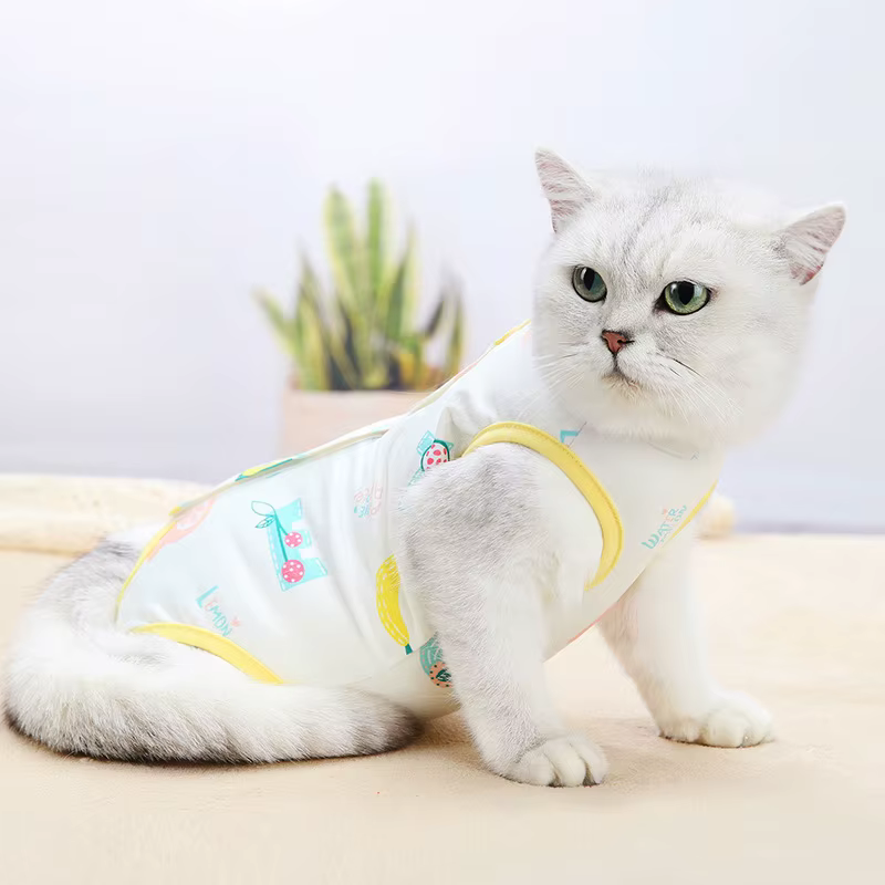 Ropa para Gato, Traje de Recuperación Post-Operativa, Ropa para Heridas, Anti ácaros, Esterilización, Trajes de Recuperación Quirúrgica — imagen 2