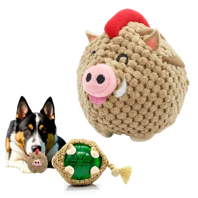 Juguetes interactivos para mascotas con pelotas de sonido y resistencia a mordiscos para entrenamiento canino — imagen 2