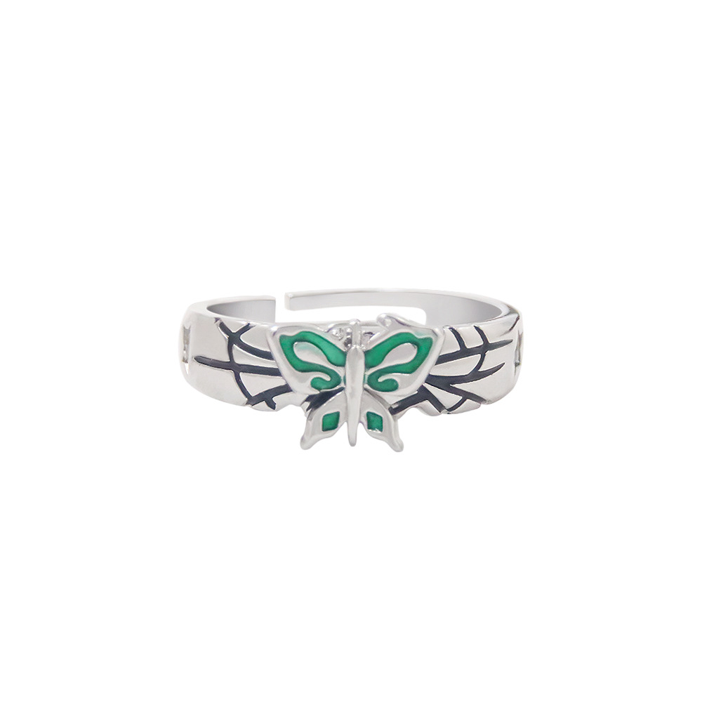Anillo Jojo Bizarre Adventure Stone Sea and Sky Strip Xu Lun Butterfly Ring COS Ring Joyería — imagen 2