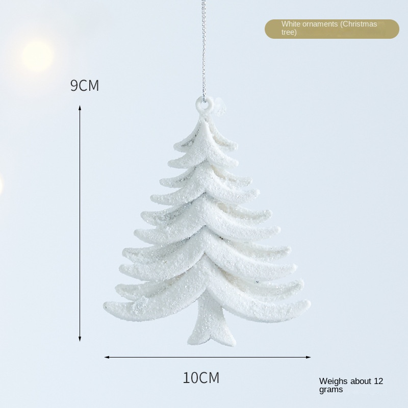 Christmas Snowflake Acrylic Transparent Reindeer Wreath Ornament Tree Decoration Window Hanging Decor — image 11