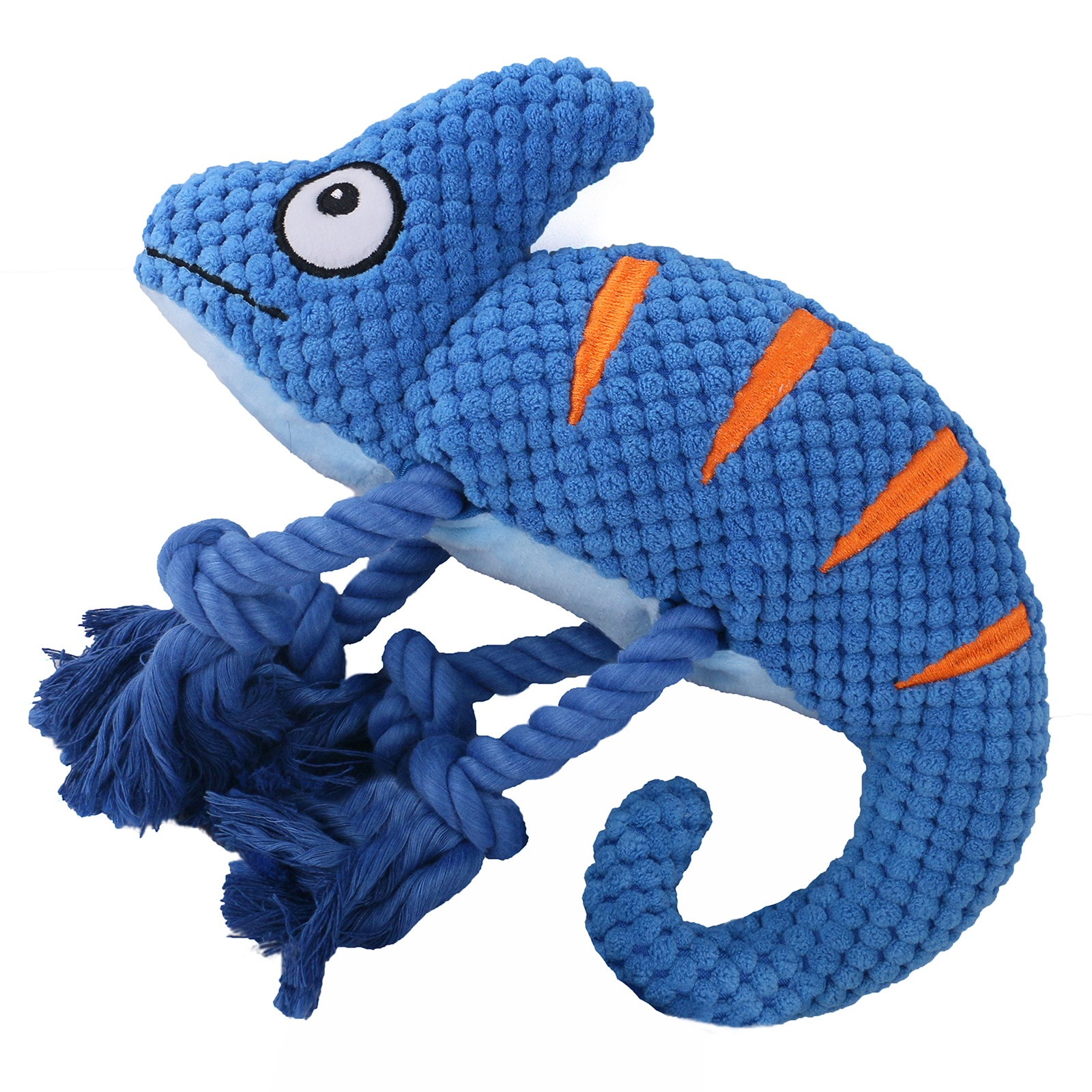 Medium to large-sized dog plush filled chameleon pull-out interactive and sturdy pet toy, vocalization dog toy — image 5