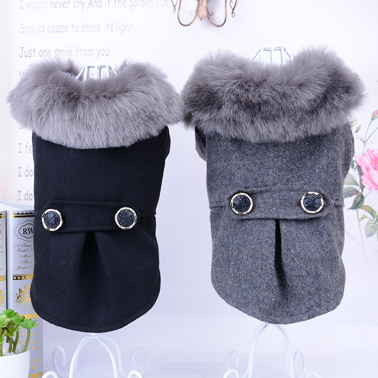 Ropa para Mascotas Clásico Collar de Pelo Nizi - Chaqueta de Perro — imagen 1