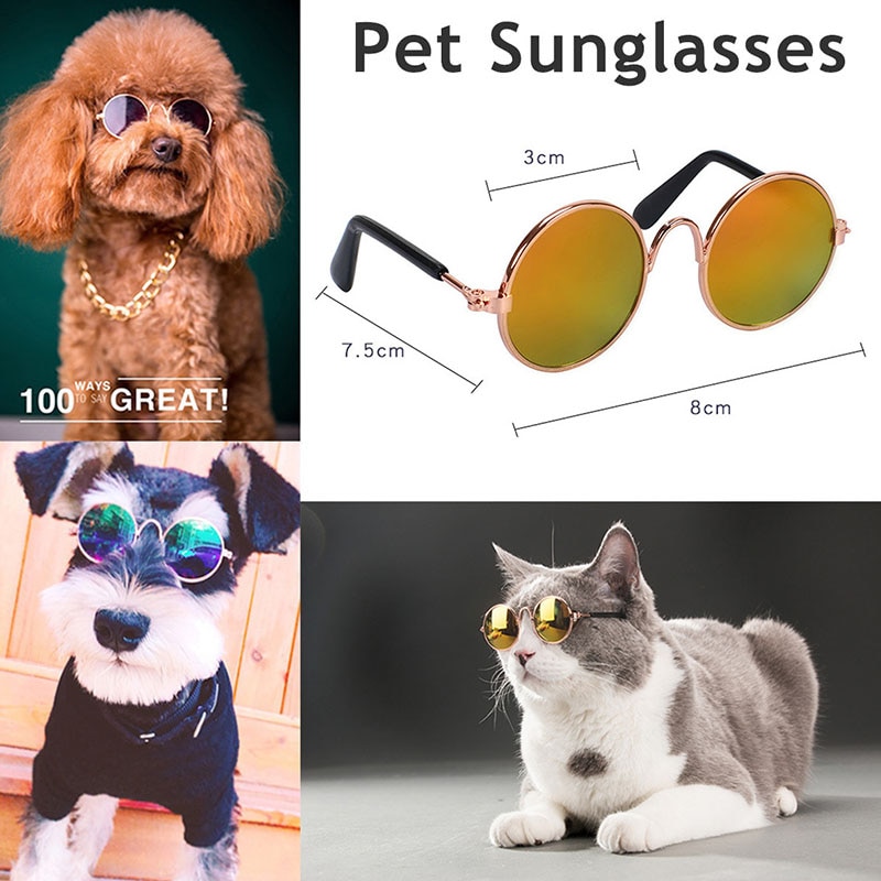 Gafas Adorables para Mascotas, Gafas de Sol para Pequeños Perros y Gatos - Accesorios para Fotos de Mascotas — imagen 7