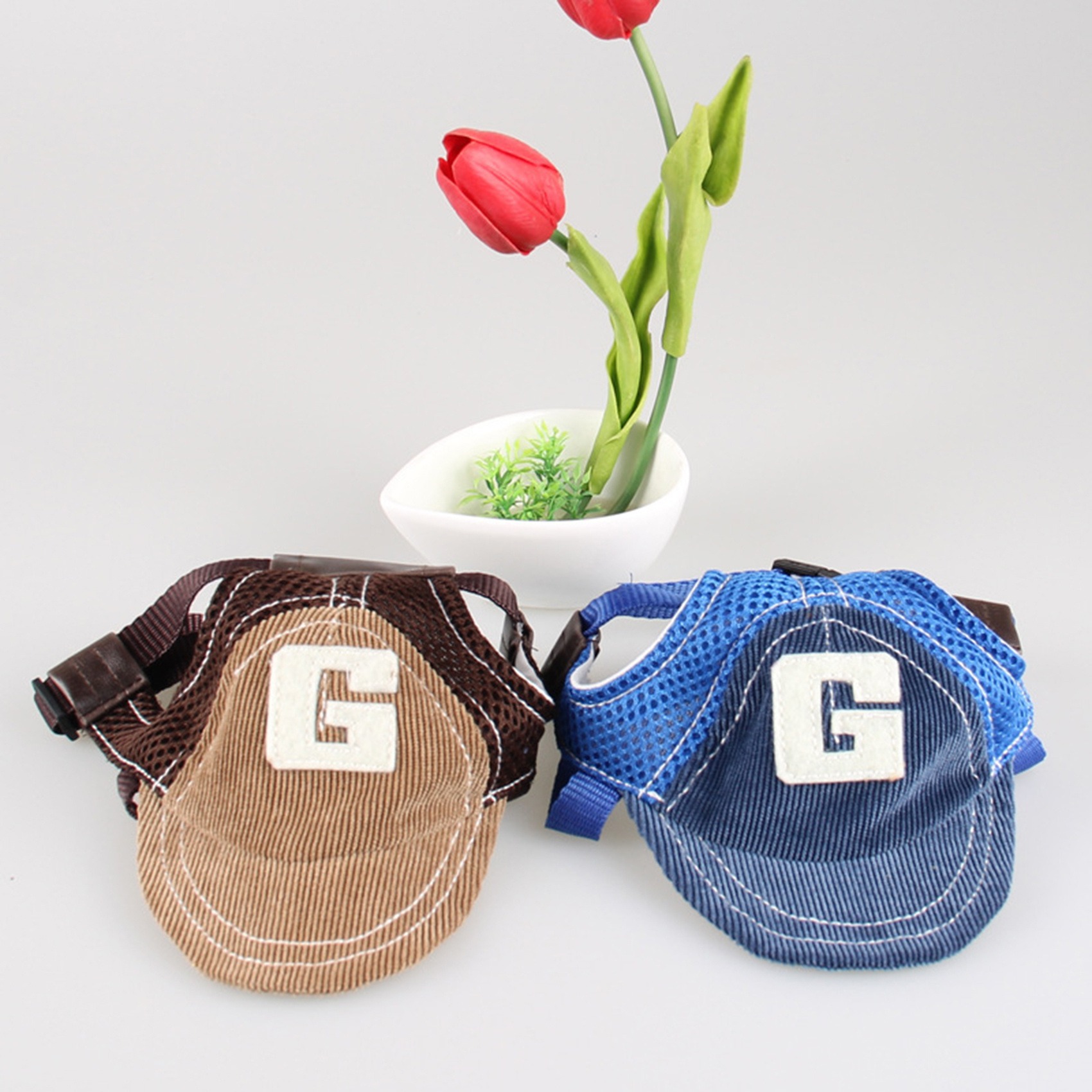 Sombrero de Sol con Diseño de Perro G, Sombrero para Viajes de Primavera y Otoño, Protección Solar Exterior con Ventilación en Malla, Gorra de Béisbol Temática Mascotas — imagen 1