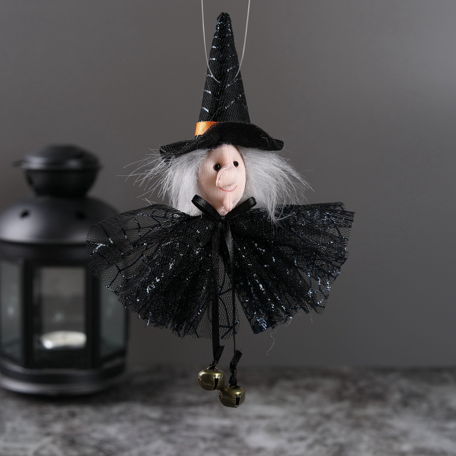 Halloween Decorations Party Bar Decor Pumpkin Ghost Witch Black Cat Hanging Ornaments Scary Witch Wall Hangings — image 4