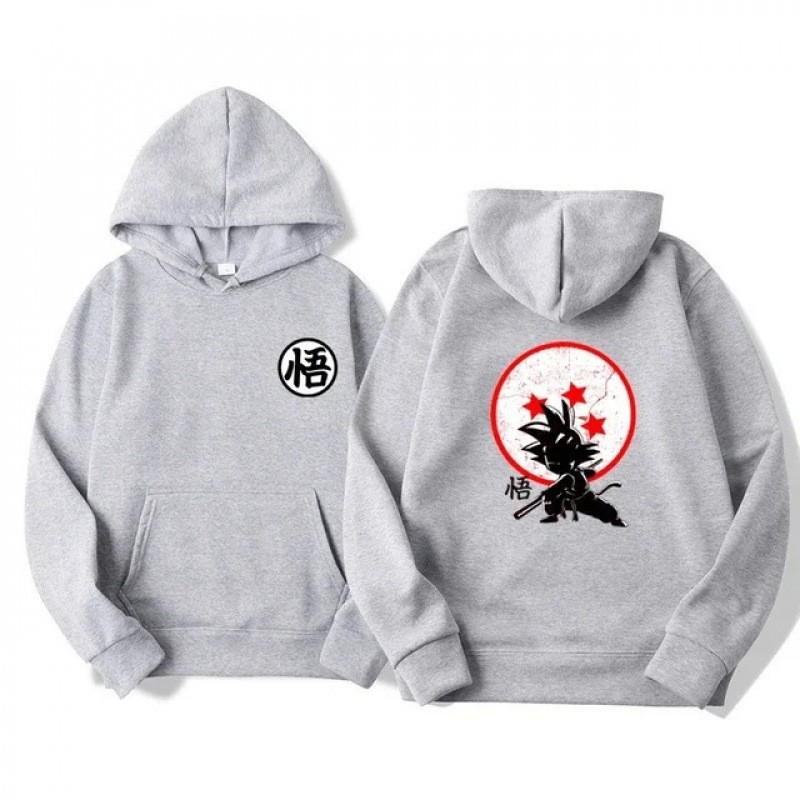 Casual Unisex Loose Hoodie Anime Dragon Ball Goku Round Neck Sweatshirt — image 3