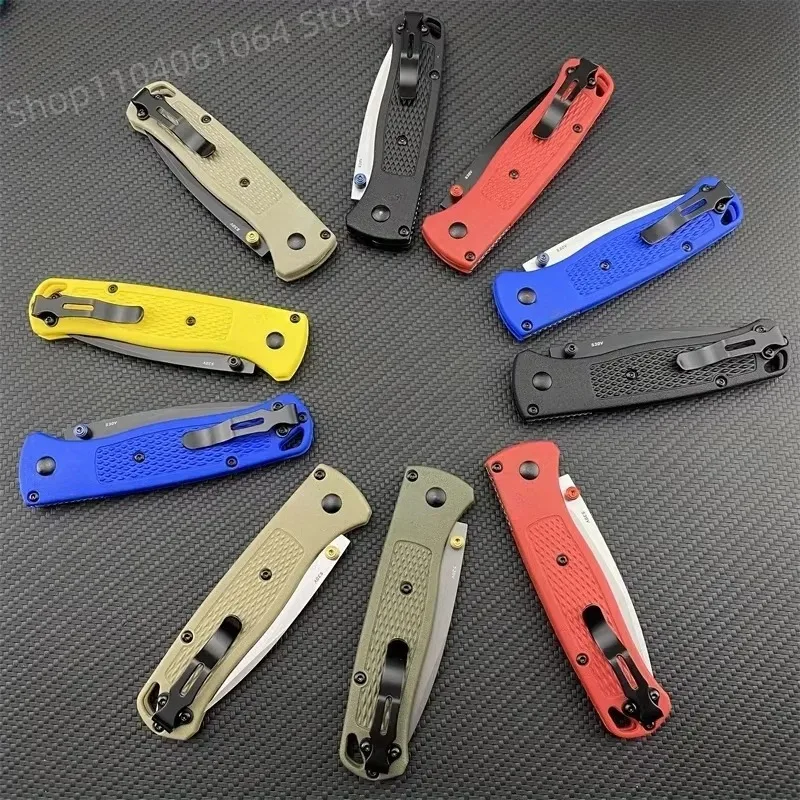 BM 535 Bugout Multi EDC Folding Knife Grivory Handle Drop Point Ultra Lightweight Outdoor Hunting Camping Fishing Pocket Tools — image 1