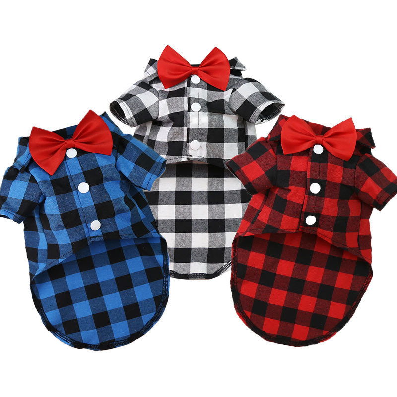 Spring Summer Autumn Dog Shirts Suits Wedding Dresses Teddy Bears Pets Cats Clothes Supplies — image 1