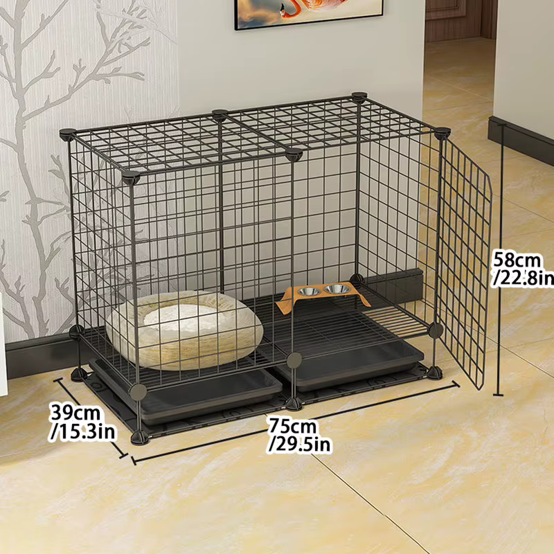 Caja para Perros Indoors Villa con Inodoro - Refugio para Pequeños Canes de Pom y Teddy Familia — imagen 2