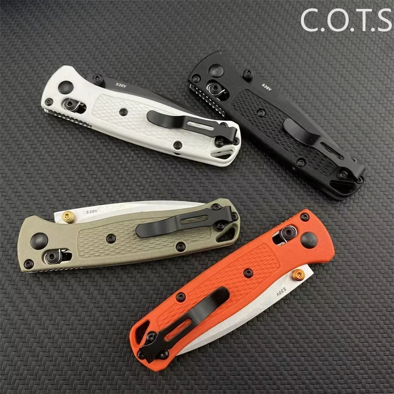 BM 533-3 MINI Bugout Nylon Wave Fibre Handle Axis Lock Folding Outdoor Self Defense Pocket Knife EDC Camping Hunting Tools — image 5