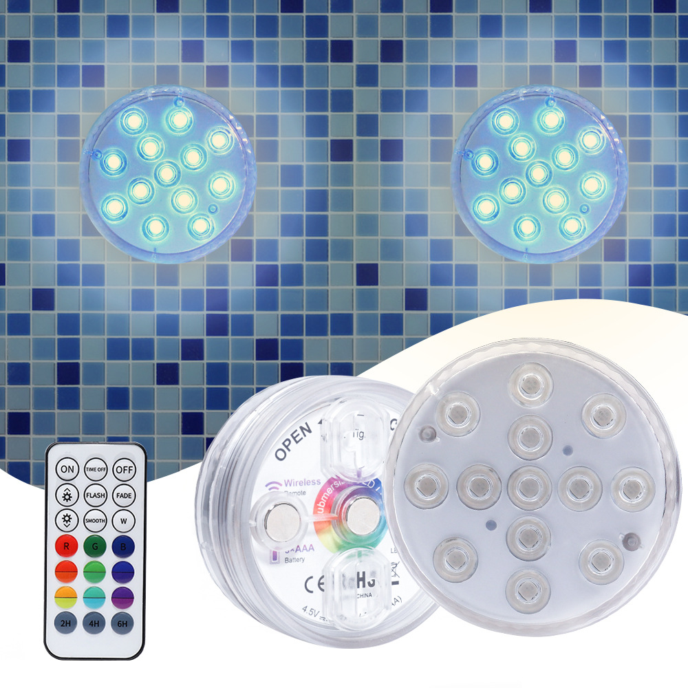 LED Diving Light RGB Colorful Infrared Waterproof Knob Decorative Light Fish Tank Light Aquatic Plant Light LED Underwater Light — image 4