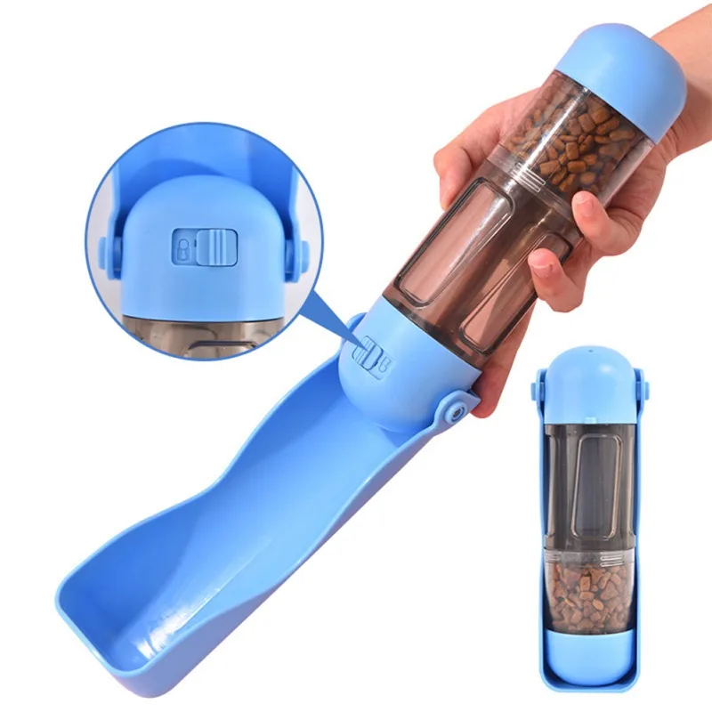 Botella de Agua Portátil 4 en 1 para Perros, Bebedero para Perros Pequeños y Grandes, Dispensador de Agua para Alimentación, Botellas para Exteriores para Gatos y Perros — imagen 1