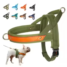 Arnes de Perro Sin Tirar Arnes de perro suaves con relleno para entrenamiento, reflejos y duraderos para cachorros, pequeños, medianos y grandes perros bulldog — imagen 1