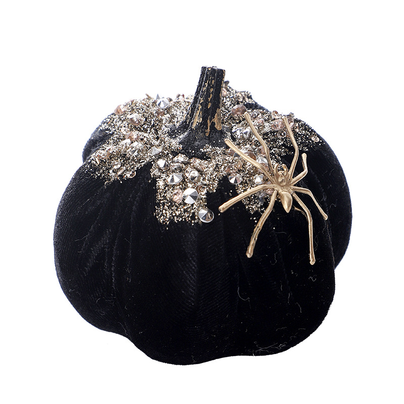 Halloween Decoration Nordic Style Fake Spider Pumpkin Figurine Gift for Festival — image 6