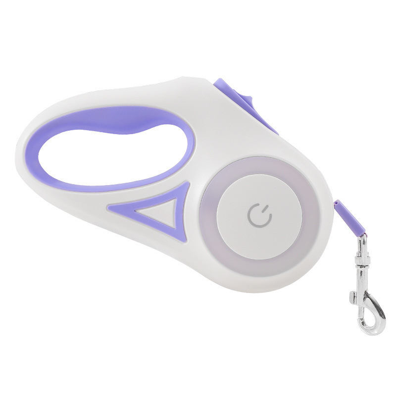 Cuerda de pase para perros con luz LED retraible automático sin agarre para perros suministros para mascotas — imagen 6