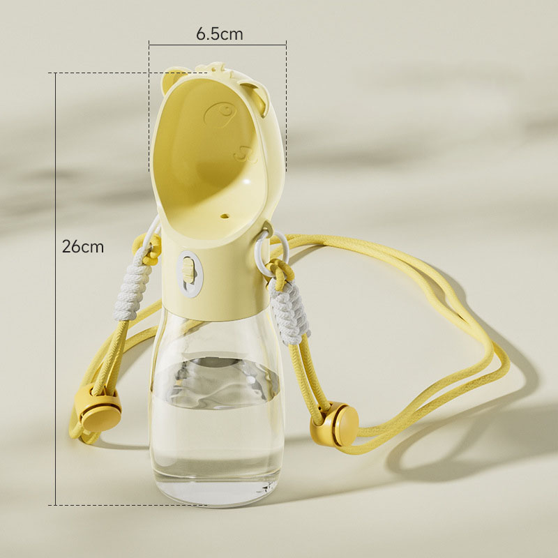 Pet Water Bottle for Small Big Dogs Cats Outdoor Leakproof Puppy Drinking Bowls with Food Container Pet Feeder — image 7