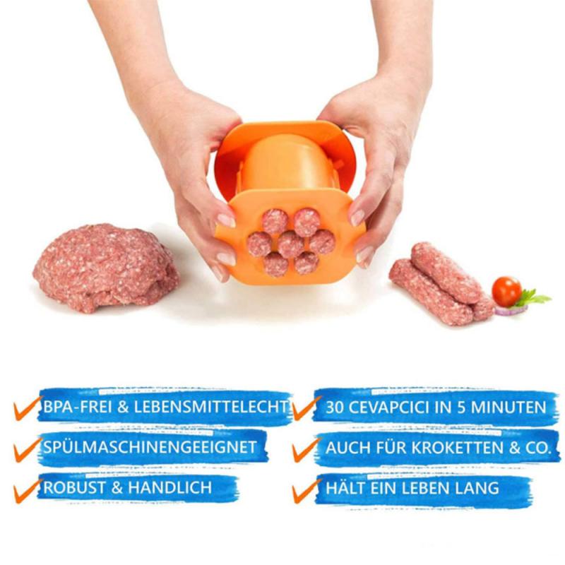 Meat Strip Squeezer Plastic DIY Meat Sausage Hot Dog Maker Pasta Balls Rapid Prototyping DIY Tool Kitchen Cooking Gadgets — image 5