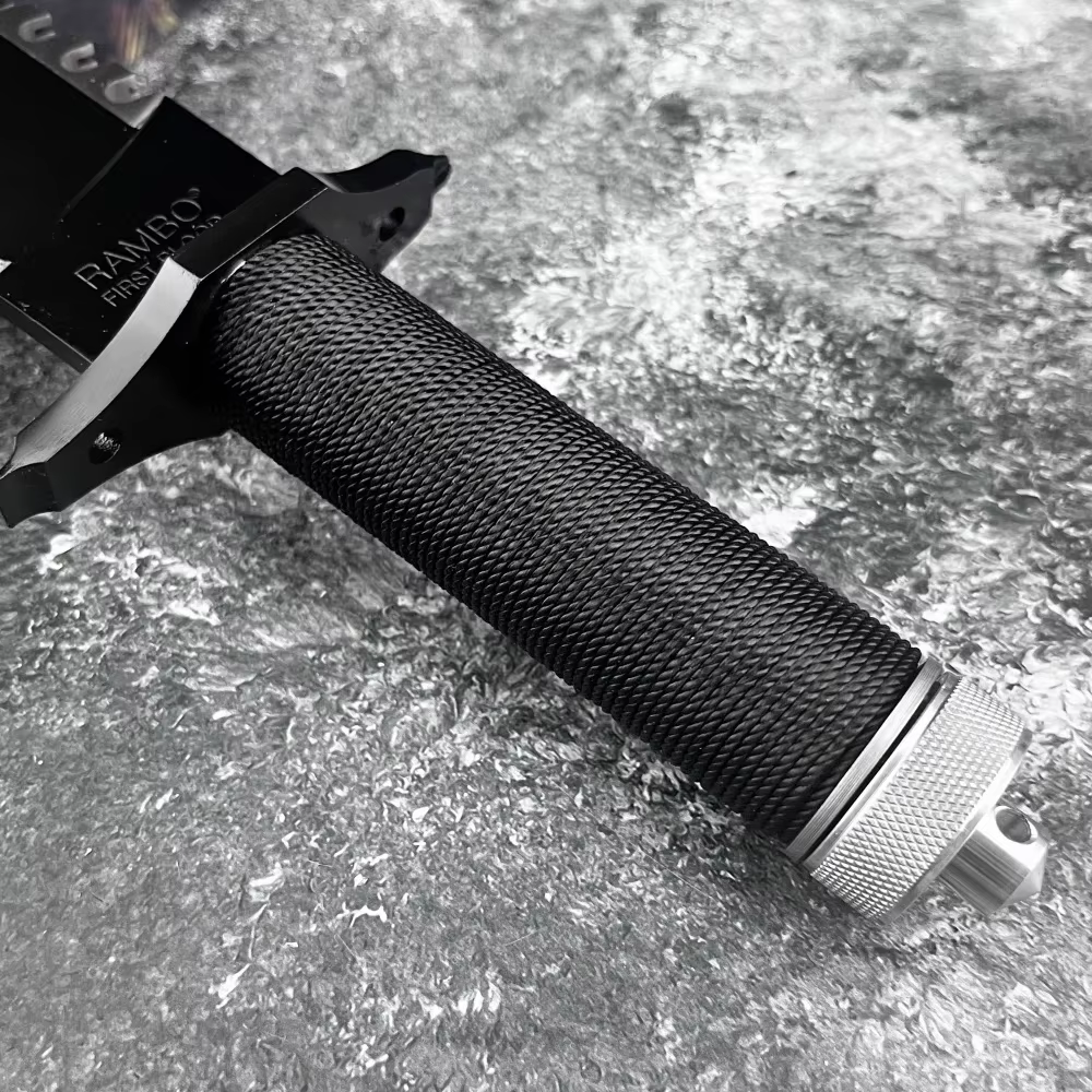 RAMBO Fixed Blade Knife 9Cr18Mov Blade Outdoor Hunting Survival Defense Tactical Combat Cutting Durable Camping Knife Men's Gift — image 5