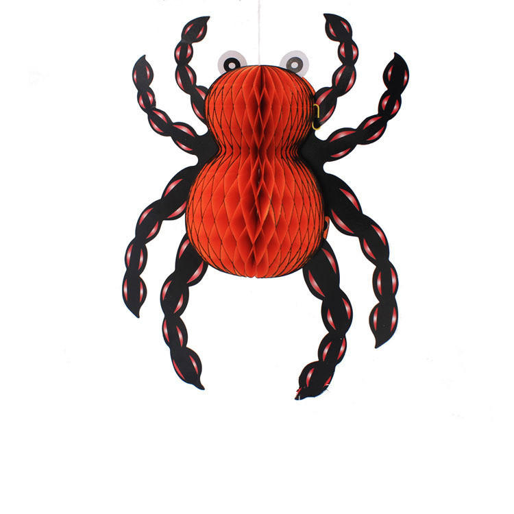 Decoraciones de Halloween Conjunto KTV Propios Pendientes de Papel Araña Murciélago Pendiente Fantasma Colgante — imagen 5