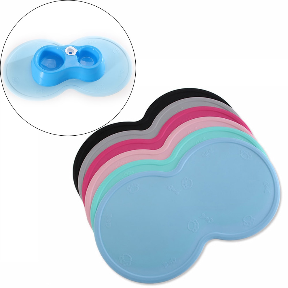 48*27cm Pet Dog Puppy Cat Feeding Mat Pad Cute Cloud Shape Silicone Dish Bowl Food Feed Placement Dog Accessories — image 2