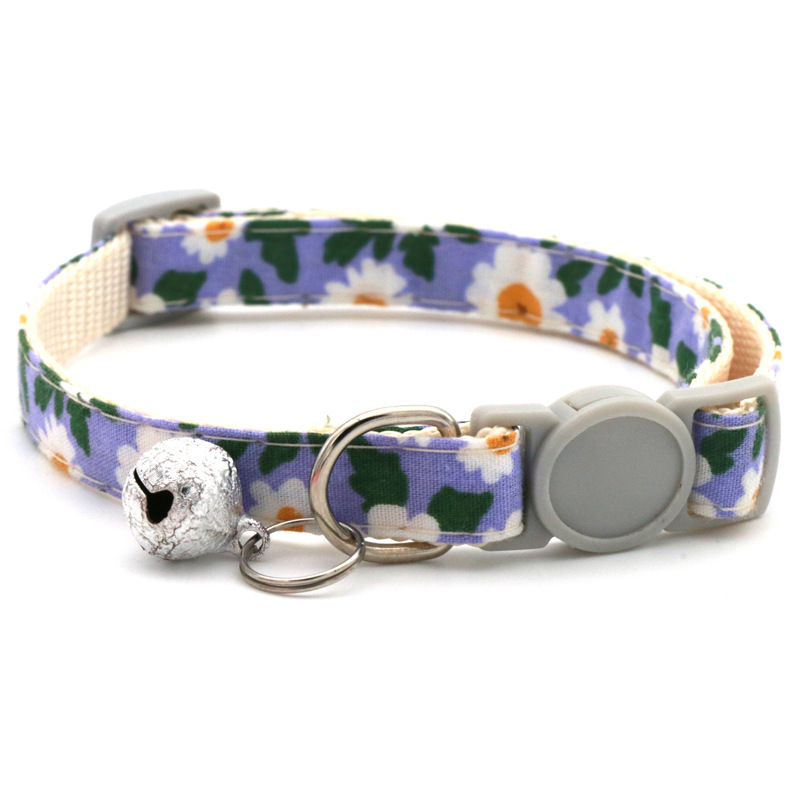 Collar de Triángulo Floral para Perros y Gatos - Bandita de Sol y Margaritas Pequeña — imagen 9