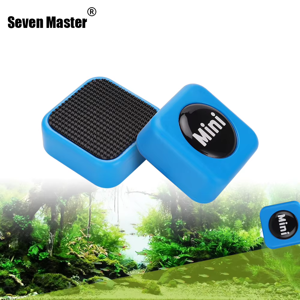 Limpia de Algas Magnética Mini Peine para Acuario Cepillo de Vidrio Curvo Flotante Herramienta para Limpiar Vidrio de Tanque de Peces — imagen 2