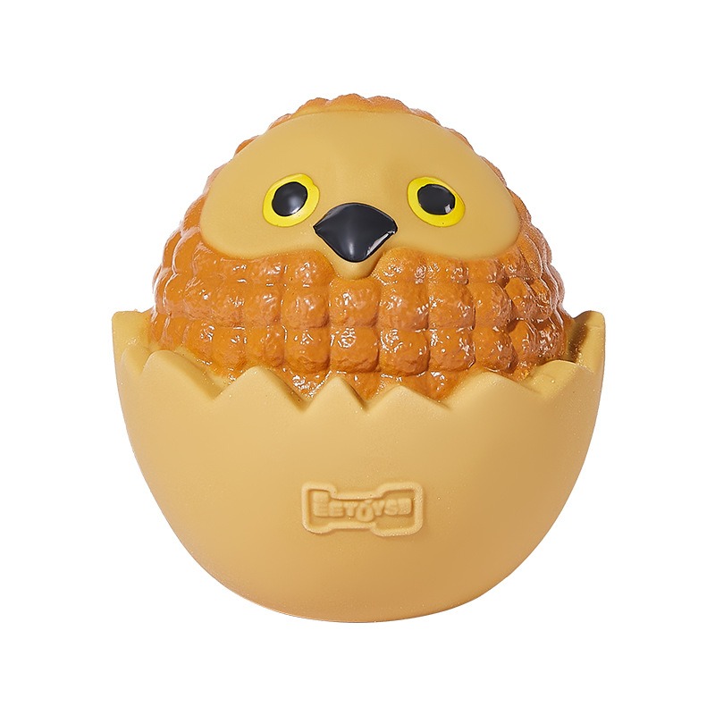 Latex shell breaking owl interactive puzzle grinding sound dog toy — image 1