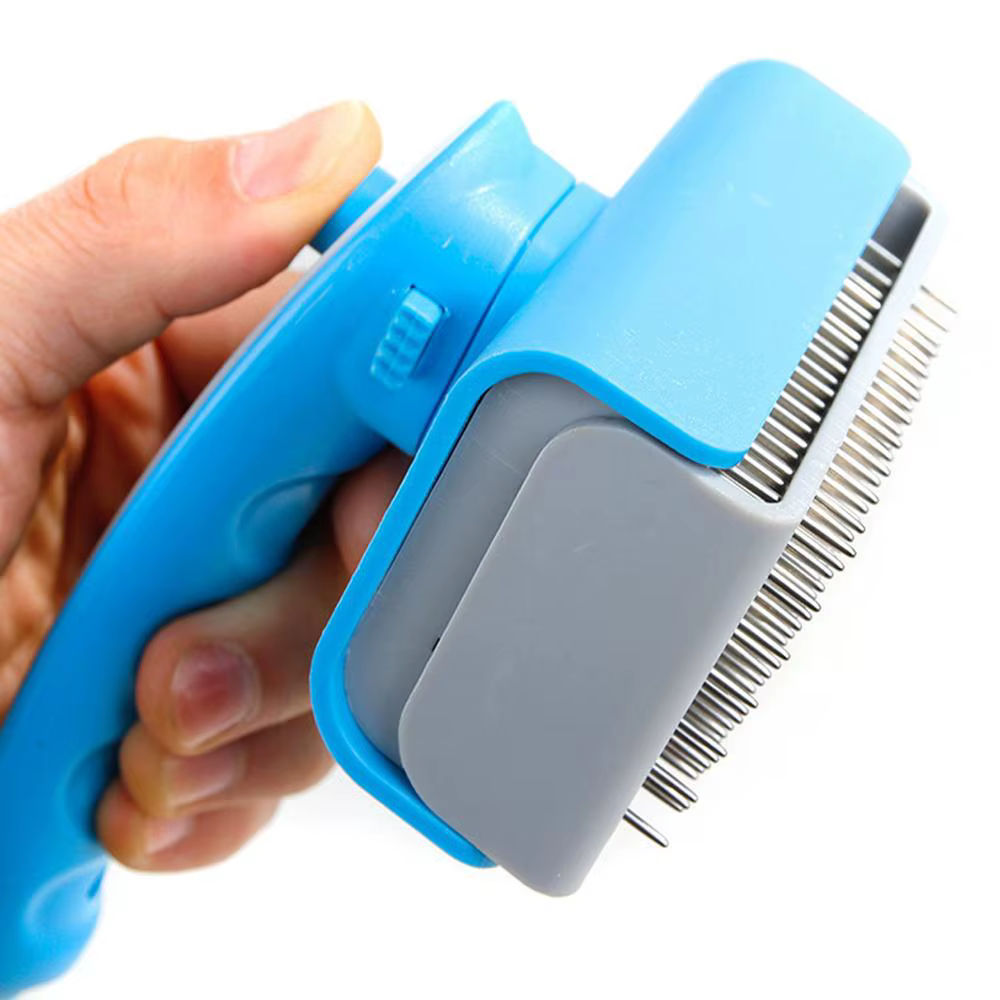Cepillo de Pelo Automático para Perros con Pinzas de Aguja Auto-limpiable para Cuidado Canino de Alto Rendimiento para Mascotas de Tamaño Pequeño y Mediano — imagen 3