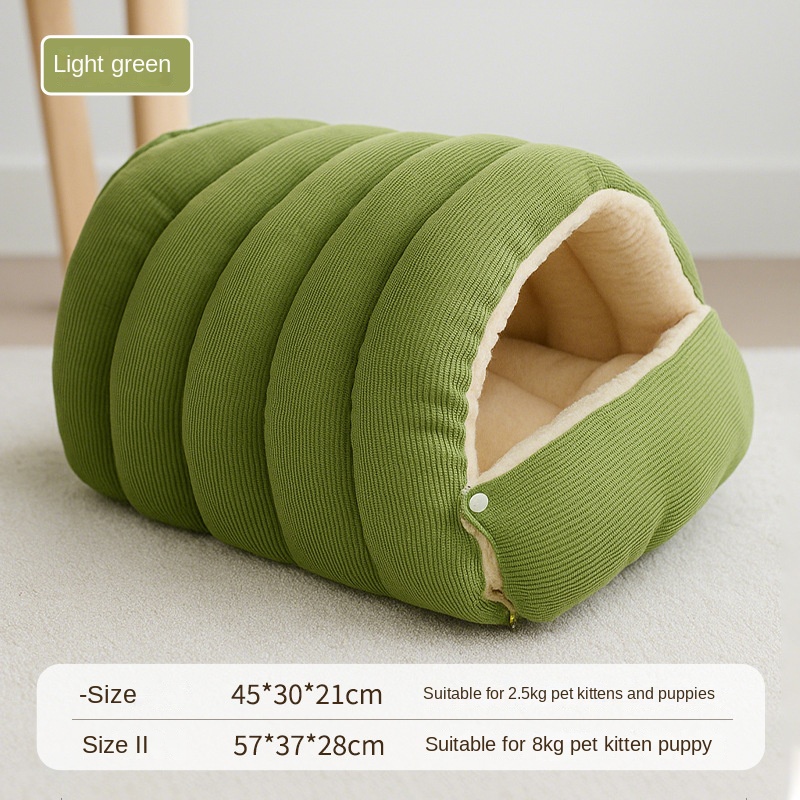 Pet Closed Nest Thickened Warm Detachable Washable Dual purpose Small and Medium sized Dog and Cat Deep Sleeping Nest Mat — image 5