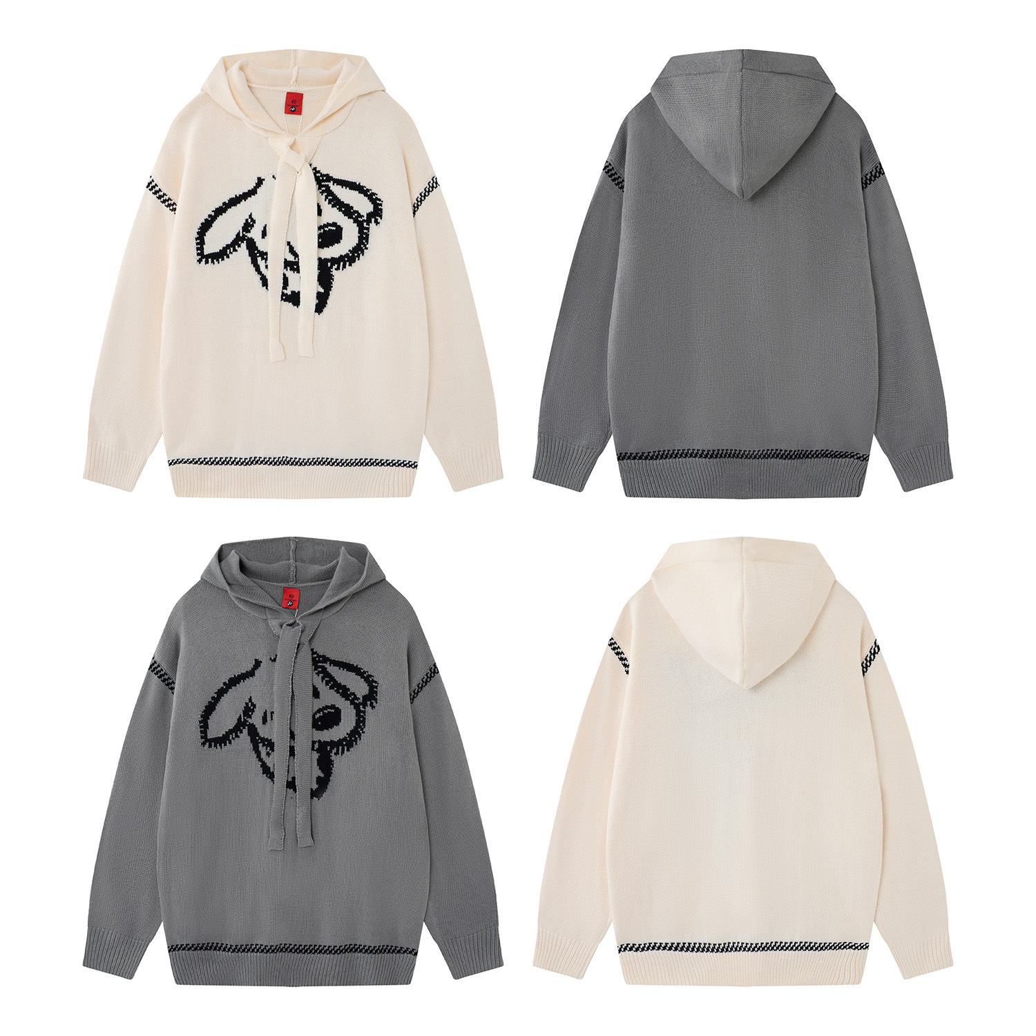 Cartoon puppy jacquard sweater — image 6