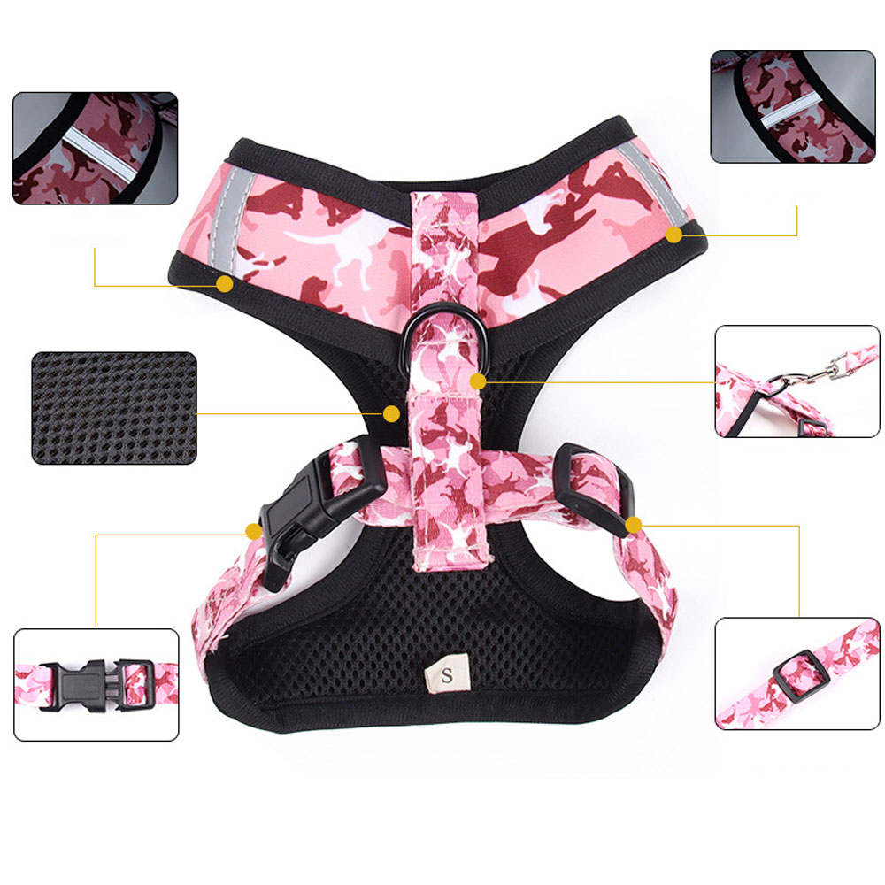 New Pet Leash Undershirt Type Dog Chest Strap Set Of Small And Medium-Sized Dog Walking Rope — image 2