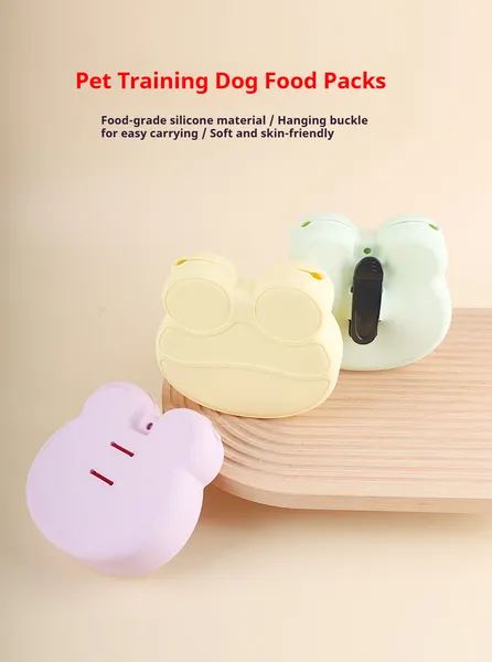 Bolsa de Tratamiento para Mascotas con Silicón Alimentario - Bolsa Suave y Amigable para la Piel para Comida de Perro Con Cierre de Correa para Transporte Fácil - Ideal para Entrenamiento de Cachorros y Actividades al Aire Libre — imagen 1